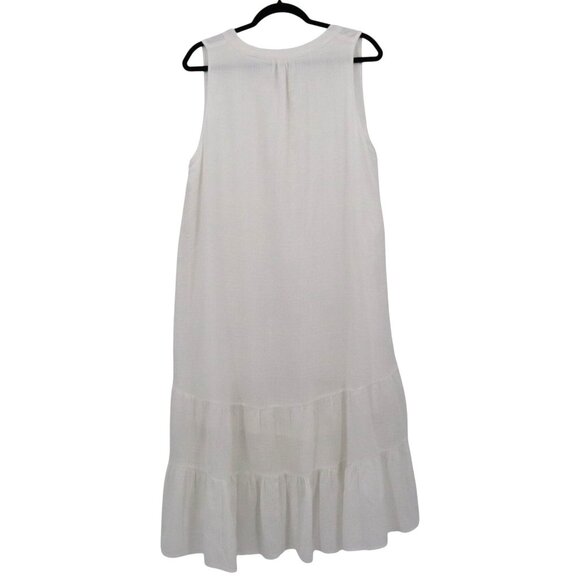 Miss Me Dress Women L White Boho Resort Beach Ethereal Prairie Romantic Feminine - Picture 3 of 16